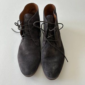 Franco Sarto Poker Bootie in Anthracite Suede